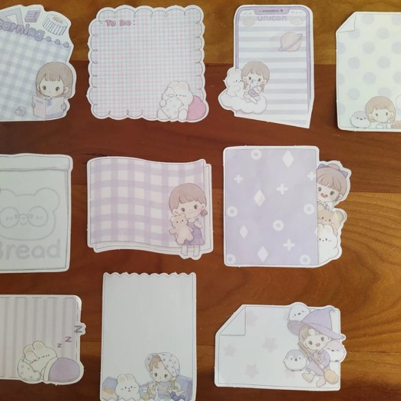 Kawaii Abu Girl Memo Notes - Picture 11 of 12